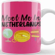 Baskı Dükkanı Funny Travel Netherlands Gift Design Lover Trippin Wanderlust Journey Adventurer Vacation Kupa