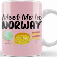 Baskı Dükkanı Funny Travel Norway Gift Design Lover Trippin Wanderlust Journey Adventurer Vacation Kupa