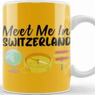 Baskı Dükkanı Funny Travel Switzerland Gift Design Lover Trippin Wanderlust Journey Adventurer Vacation Kupa