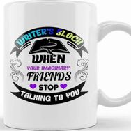 Baskı Dükkanı Funny Writer S Block Imaginary Friends Kupa