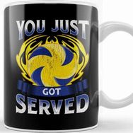 Baskı Dükkanı Funny You Just Got Served Volleyball Serve Pun Kupa