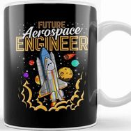 Baskı Dükkanı Future Aerospace Engineer Space Astronaut Explore Kupa