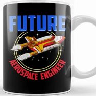 Baskı Dükkanı Future Aerospace Engineer Spaceship Launch Kupa