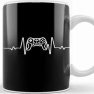 Baskı Dükkanı Gamer Heartbeat Video Game Lover Kupa