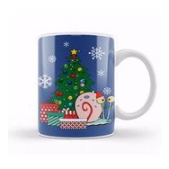 Baskı Dükkanı Gary Around the Christmas Tree Spongebob Kupa