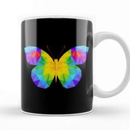 Baskı Dükkanı Geometric Animal Butterfly Kupa