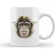 Baskı Dükkanı Geometric Animal Chimpanzee Kupa
