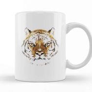 Baskı Dükkanı Geometric Animal Tiger Kupa