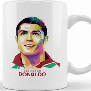 Baskı Dükkanı Geometric Celebrity Cristiano Ronaldo Kupa