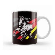 Baskı Dükkanı German Flag Horse Riding Equestrian Sport Horseshoe Saddle Kupa