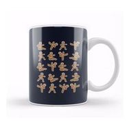 Baskı Dükkanı Gingerbread Man Ninjas Christmas Kupa