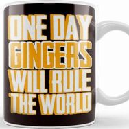 Baskı Dükkanı Gingers Will Rule World Redhead Red Orange Haired Kupa