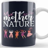 Baskı Dükkanı Girl Power Mother Nature Kupa Bardak