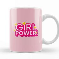 Baskı Dükkanı Girl Power Text Design Kupa Bardak