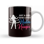 Baskı Dükkanı Girl Who Loves er Hooping Fitness Sports Kupa Bardak