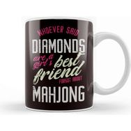 Baskı Dükkanı Girls Friends Best Mahjong Tiles Mah-Jongg Player Solitaire Kupa Bardak