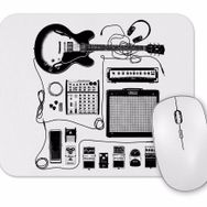 Baskı Dükkanı Gitar Amfi Gitarist Pedal Kedi Mouse Pad