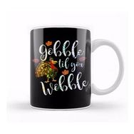 Baskı Dükkanı Gobble Til You Wobble Thanksgiving Paint Splatter Kupa Bardak