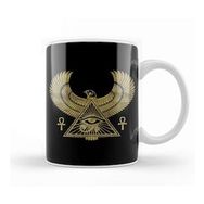 Baskı Dükkanı Golden Egyptian Eye Of Horus Wadjet Kupa