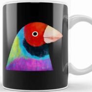 Baskı Dükkanı Gouldian Finch Bird 01 Kupa