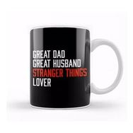 Baskı Dükkanı Great Dad Great Husband Stranger Things Lover Kupa