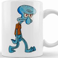 Baskı Dükkanı Grumpy Squidward Kupa