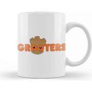 Baskı Dükkanı Guardians of The Galaxy Grooters Baby Groot Kupa Bardak Porselen - 1 Adet - 330 ml - Beyaz