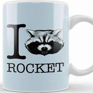 Baskı Dükkanı Guardians Of The Galaxy I Heart Rocket Raccoon Kupa