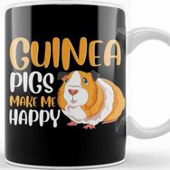 Baskı Dükkanı Guinea Pigs Make Me Happy Adorable Pet Guinea Pig Kupa