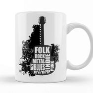 Baskı Dükkanı Guitar And Styles Kupa