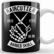 Baskı Dükkanı Haircutter Fresh Style Barber Skull Kupa