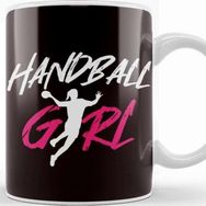 Baskı Dükkanı Handball Girl Player Handballer Ball Sports Team Coach Game Kupa