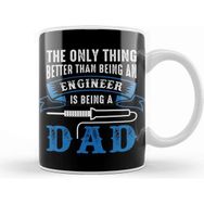 Baskı Dükkanı Happy Father Engineer 01 Kupa