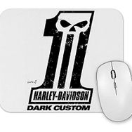 Baskı Dükkanı Harley Davidson Dark Custom Mouse Pad