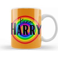 Baskı Dükkanı Harry Kane Vintage Retro Rainbow Style Kupa
