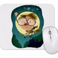 Baskı Dükkanı Harry Potter Magical Wizard Nerd Boy With Castle Mouse Pad