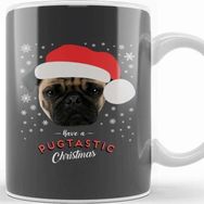 Baskı Dükkanı Have A Pugtastic Christmas Pug Dog Kupa