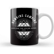 Baskı Dükkanı Hawkins Camping Explore Stranger Things Kupa