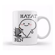 Baskı Dükkanı Hayat Beni Sıktı Komik Kupa