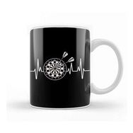 Baskı Dükkanı Heartbeat Dartboard Darts Player Team Dart Throwing Arrow Kupa