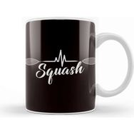 Baskı Dükkanı Heartbeat Squash Racket Player Ball Sports Indoor Tennis Kupa