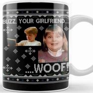 Baskı Dükkanı Home Alone Buzz Your Girlfriend Wood Christmas Kupa