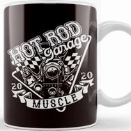 Baskı Dükkanı Hot Rod Garage Muscle American Old Cars Classic Modified Kupa