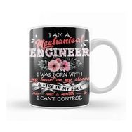 Baskı Dükkanı I Am A Mechanical Engineer I Was Born With Kupa