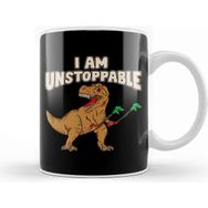 Baskı Dükkanı I Am Unstoppable Trex Funny Short Dinosaur Arms Kupa