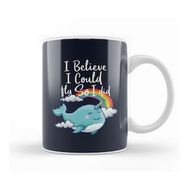 Baskı Dükkanı I Believe I Could So I Did Narwhal Pixel Art Kupa