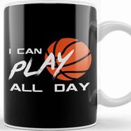 Baskı Dükkanı I Can Play All Day Basketball Nonstop Half Court Kupa
