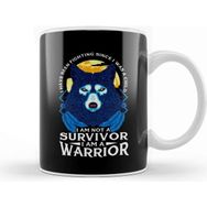 Baskı Dükkanı I Have Been Fighting Since I Was A I Am Not A Survivor I Am A Warrior Fierce Wolf Kupa