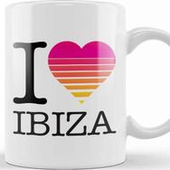 Baskı Dükkanı I Heart Ibiza Sunset Kupa