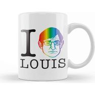 Baskı Dükkanı I Heart Louis Pride Rainbow Theroux Kupa